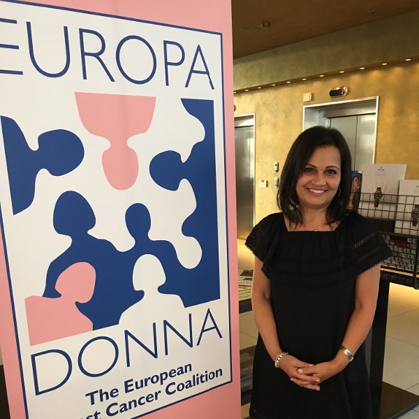 CBCN Chair, Cathy, at Europa Donna